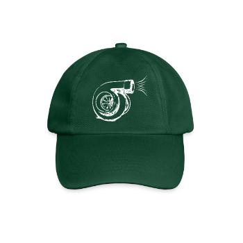 Turbolader - Tuning - Baseballkappe - Flaschengrün - Vorne