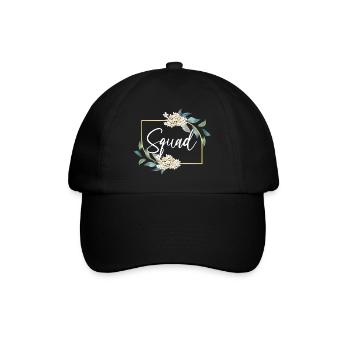 Bride Squad Enterrement de vie de jeune fille Femmes Floral - Casquette classique - noir/noir - Devant