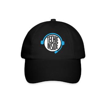 Techie Inside Tech Support Headset - Baseball Cap - black/black - Front