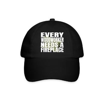 americas funny carpenter quotes jokes - Baseballkappe - Schwarz/Schwarz - Vorne