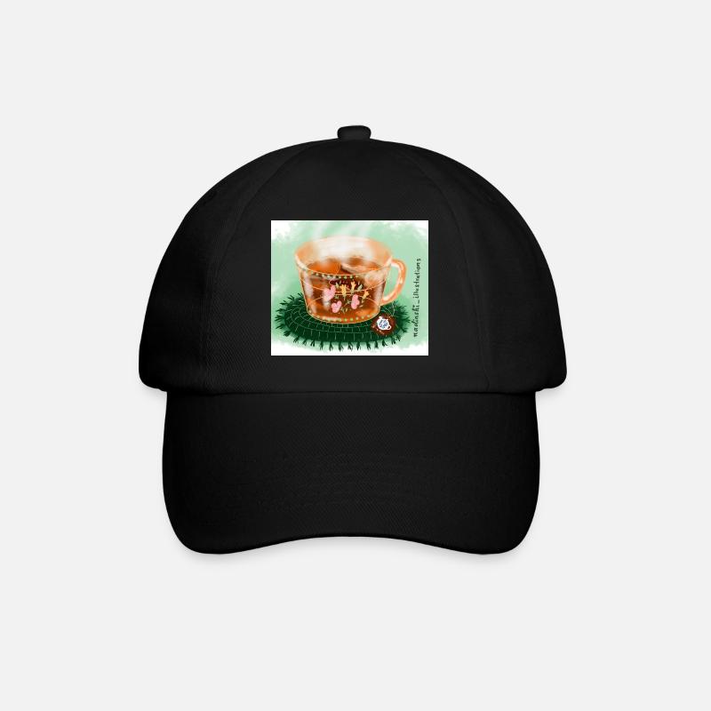 Tea break - Baseball Cap - black/black