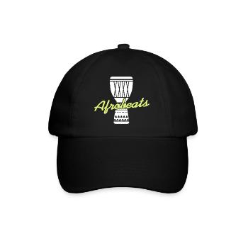 Awesome Djembe Afrobeats Lover T-Shirt Present - Baseball Cap - black/black - Front