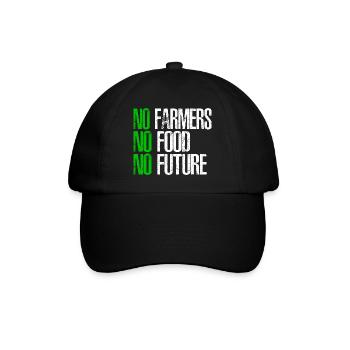 T-shirt d’idée cadeau de l’agriculteur - Casquette classique - noir/noir - Devant