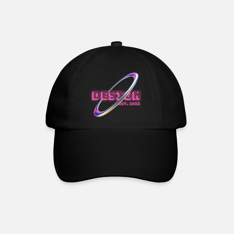 DESIGN EST. 2022 - Holographie - Casquette classique - noir/noir