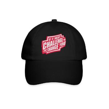 Workout Fitness Motivation Quote - Baseball Cap - black/black - Front