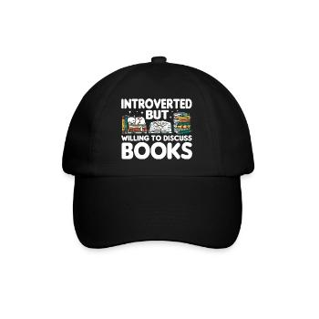 Les amateurs de livres de chats lisent des livres - Casquette classique - noir/noir - Devant