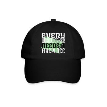 carpenter hoodies and sweatshirts chop wood - Baseball Cap - black/black - Front