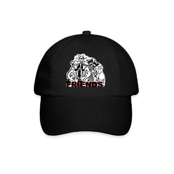 ZoffArt FRIENDS - Baseballkappe - Schwarz/Schwarz - Vorne