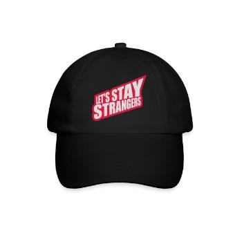 Citation Restons Strangers - Casquette classique - noir/noir - Devant