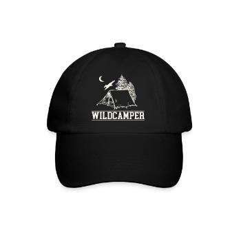 Tente Wildcamper dans la chemise de loisirs de la forêt - Casquette classique - noir/noir - Devant