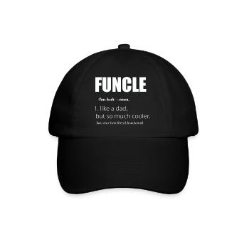 Funcle Definition Uncle Like Dad Only Cooler - Baseball Cap - black/black - Front
