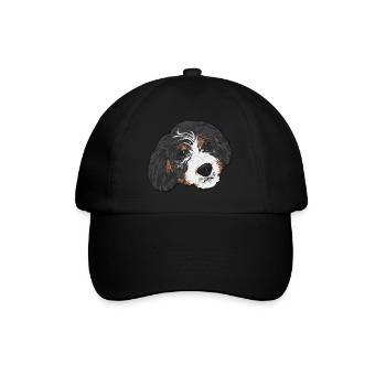 Cadeau pour chien Bernedoodle - Casquette classique - noir/noir - Devant