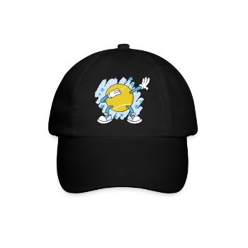 Tennis Dabbing Tennisspieler Dabben Tennisverein - Baseballkappe - Schwarz/Schwarz - Vorne