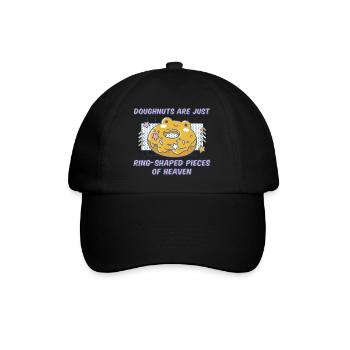 Les beignets ne sont que des morceaux de paradis en forme d’anneau - Casquette classique - noir/noir - Devant