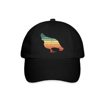 Chicken Chickens - Baseball Cap - black/black - Front