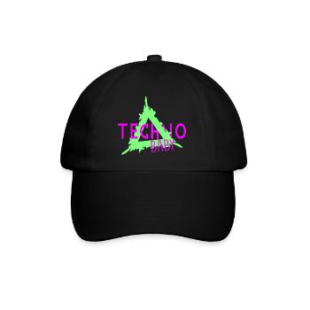 Techno-Baby - Baseballkappe - Schwarz/Schwarz - Vorne