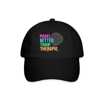 Padel Padel Tennis Padel Mode PADEL TENNIS THÉRAPIE - Casquette classique - noir/noir - Devant
