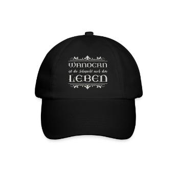 Wandern - Baseballkappe - Schwarz/Schwarz - Vorne