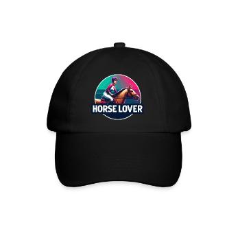 Emblème du cavalier équestre - Casquette classique - noir/noir - Devant