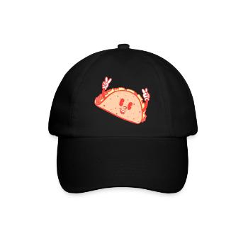 Sweet taco - Baseballkappe - Schwarz/Schwarz - Vorne