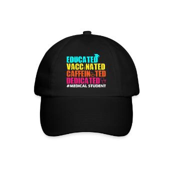 Étudiant en médecine - Casquette classique - noir/noir - Devant