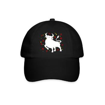 Couleur Taureau - Casquette classique - noir/noir - Devant