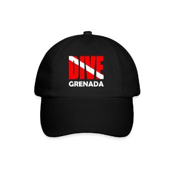 Dive Grenada - Karibik - Caribbean - West Indies - Baseball Cap - black/black - Front