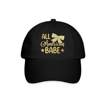 All American Baby 4th of July - Baseball Cap - black/black - Front