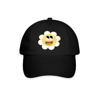 Pretty little flower! - Baseball Cap - black/black - Front
