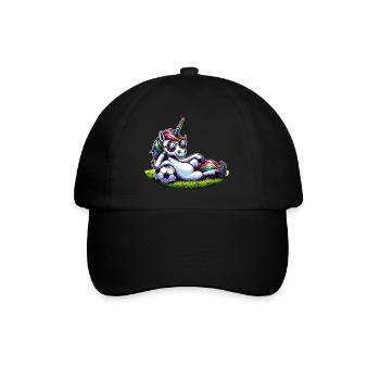 Unicorn Football Rainbow Casual Sunglasses - Baseball Cap - black/black - Front