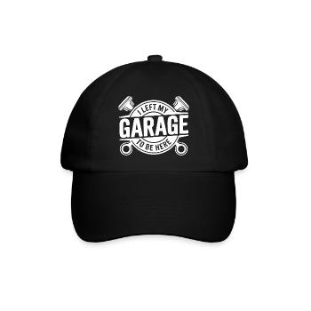 J’ai quitté mon garage devis mécanicien - Casquette classique - noir/noir - Devant