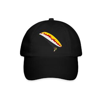 Colorful paraglider - Baseball Cap - black/black - Front