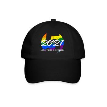 5. Geburtstag 2021 Jungen und Mädchen Geschenk - Baseballkappe - Schwarz/Schwarz - Vorne
