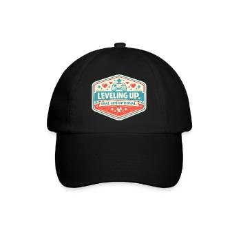 Leveling Up Gaming Badge - Baseball Cap - black/black - Front