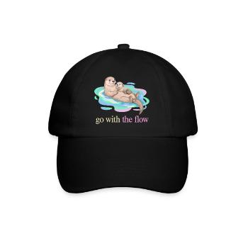 Go With the Flow Otter Duo - Baseball Cap - black/black - Front