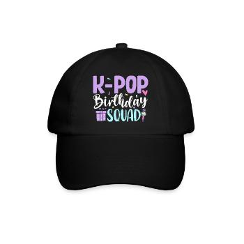 K Pop Birthday Squad - Baseball Cap - black/black - Front