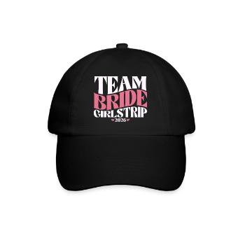 Team Bride Hen Party Bachelorette Party 2026 - Baseball Cap - black/black - Front