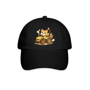 Renard sur le tracteur - Casquette classique - noir/noir - Devant