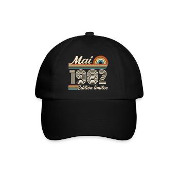 Mai 1982 - Casquette classique - noir/noir - Devant