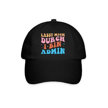 Laissez-moi passer par l’administration rétro technicien administratif - Casquette classique - noir/noir - Devant