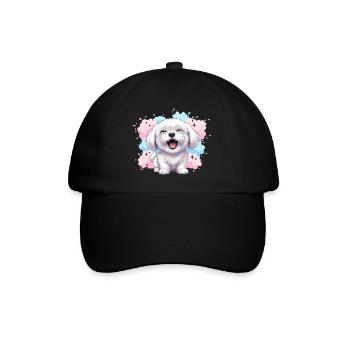 Éclaboussure pastel joyeuse et duveteuse - Casquette classique - noir/noir - Devant