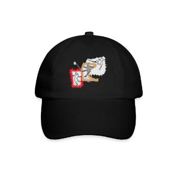Dynamischer Ballspieler - Baseballkappe - Schwarz/Schwarz - Vorne