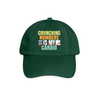Zahlen zählen ist mein Cardio Crunching Numbers - Baseballkappe - Flaschengrün - Vorne