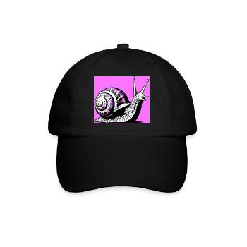 Snail - Baseball Cap - black/black - Front