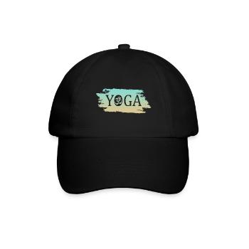 Yoga - Baseballkappe - Schwarz/Schwarz - Vorne