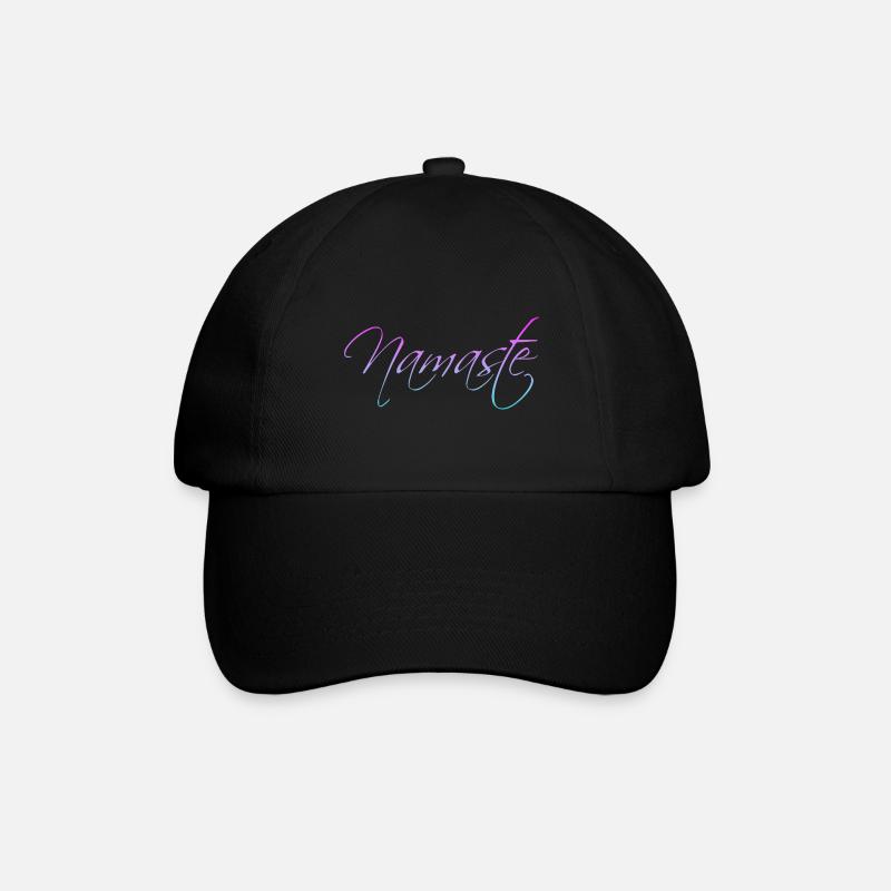 Namaste - Baseballkappe - Schwarz/Schwarz