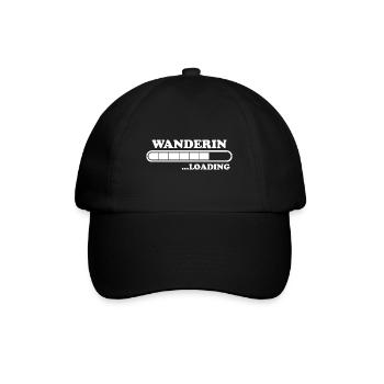 Wanderin Lustiger Spruch Outdoor Wanderer Geschenk - Baseballkappe - Schwarz/Schwarz - Vorne