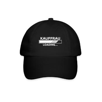 Kauffrau Spruch Verkäuferin Witz Kauffrau Geschenk - Baseballkappe - Schwarz/Schwarz - Vorne