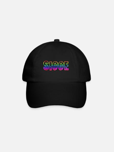 sigge rs regenbogen - Baseballkappe - Schwarz/Schwarz