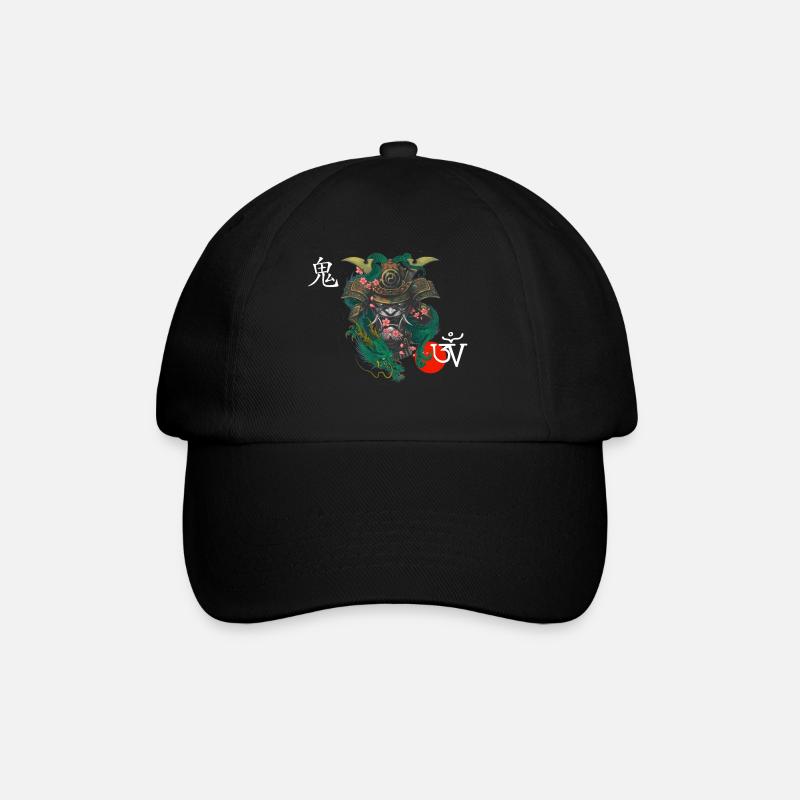 Démon kabuto blanc - Casquette classique - noir/noir